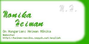 monika heiman business card