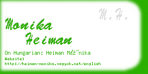 monika heiman business card